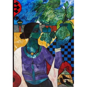 Abrar Ahmed, 24 x 36 Inch, Oil on Canvas, Figurative Painting, AC-AA-622